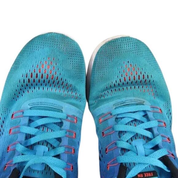 Nike Shoes Womens 7.5 Athletic Trainer Free RN Running Sneaker Blue Black Active - Picture 10 of 13
